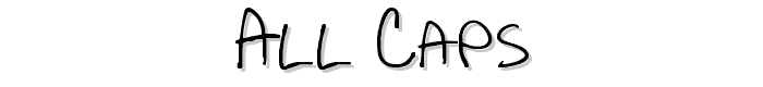 All Caps font